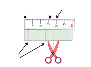 After aligning at the length of the surface of nail, cut it down.