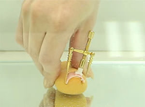 Immerse your foot in warm water